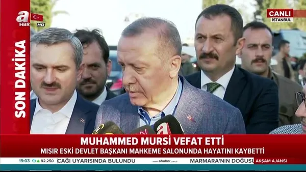 Başkan Erdoğan, Mursi için başsağlığı diledi