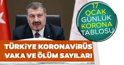SON DAKİKA: Bakan Koca paylaştı! 17 Ocak koronavirüs tablosu ile Türkiye’de corona virüsü vaka sayısı son durum verileri…