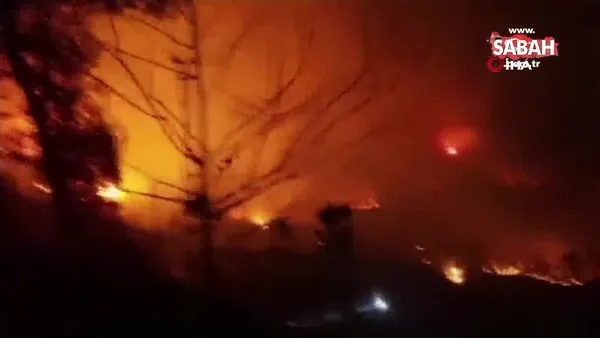 Trabzon'da şiddetli fırtına sonra çıkan yangınlar devam ediyor
