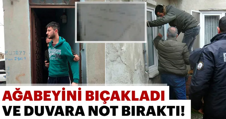 Ağabeyini bıçakladı, yatıp uyudu