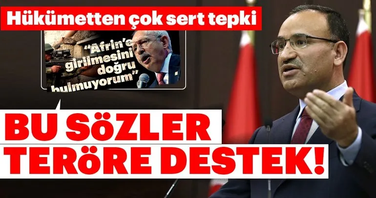 Hükümetten Kılıçdaroğlu’nun o sözlerine sert tepki!