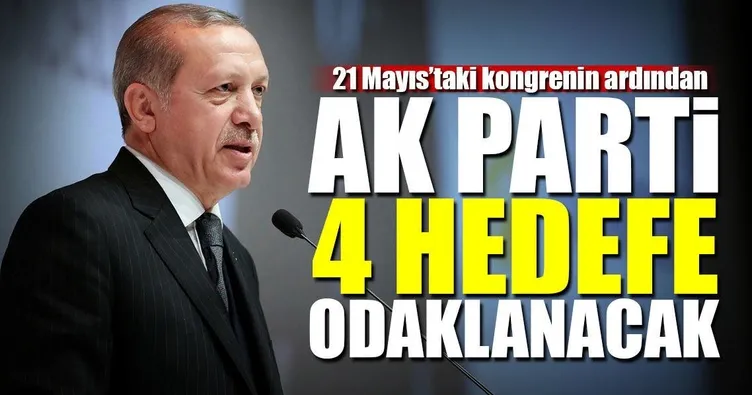 Yeni dönemde dört hedef