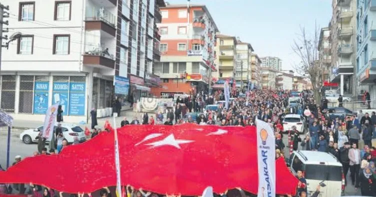 Pursaklar Mehmetçiğe destek için yürüyecek