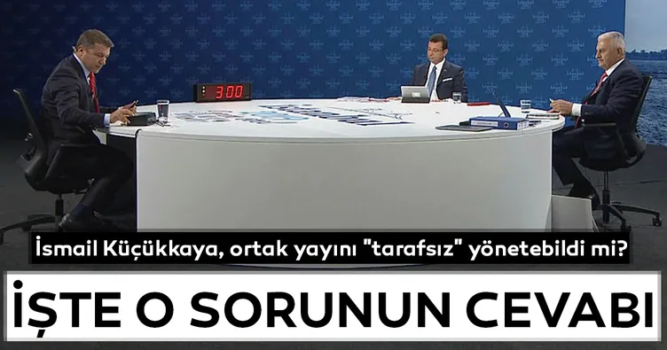 Küçükkaya, ortak yayını tarafsız yönetebildi mi?