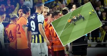 Son dakika haberleri: Galatasaray - Fenerbahçe derbisinde kavga! Oyuncular maç öncesi sahada birbirine girdi