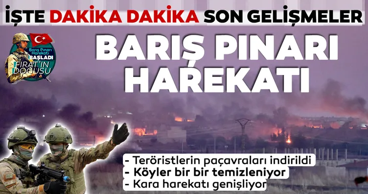 Barış Pınarı Harekatı'nda 2. gün! İşte Barış Pınarı Harekatı'nda son dakika gelişmeler...