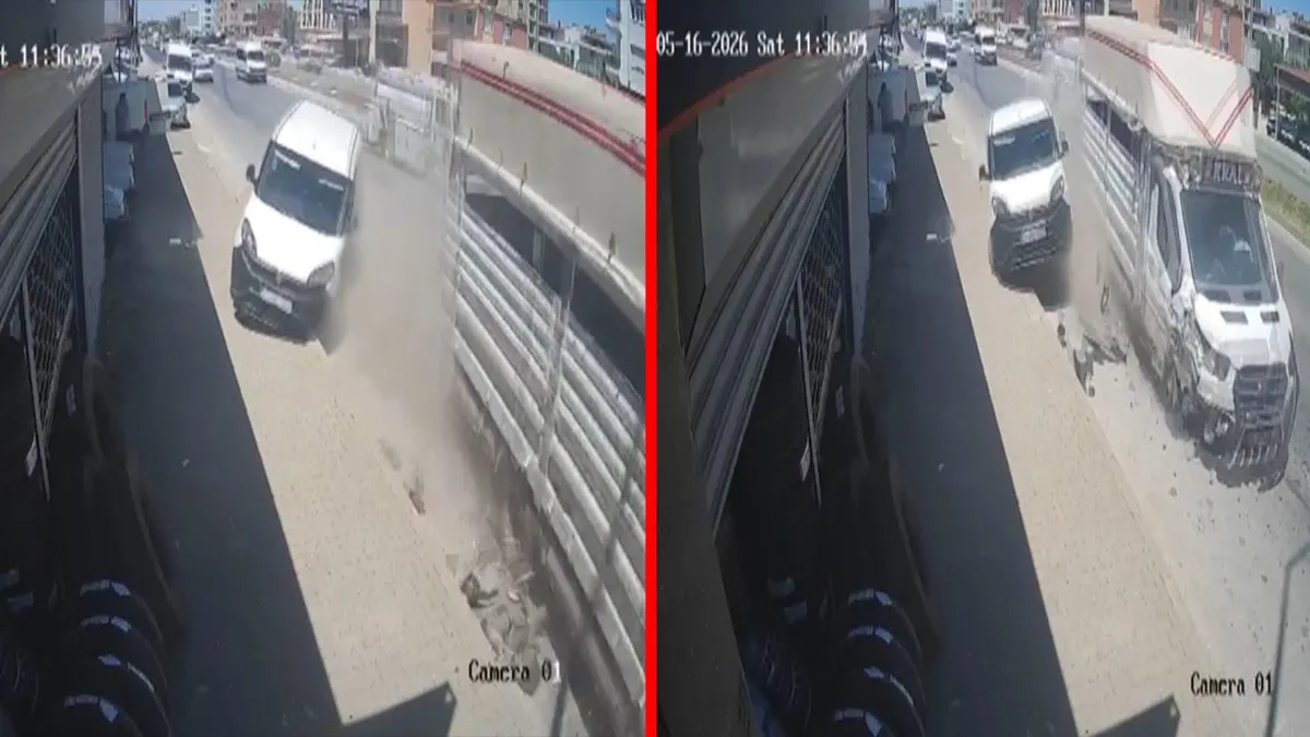 Antalya’da lastiği patlayan kamyonet dehşet saçtı: Park halindeki araca çarparak metrelerce savruldu! Antalya’da lastiği patlayan kamyonet dehşet saçtı: Park halindeki araca çarparak metrelerce savruldu!
