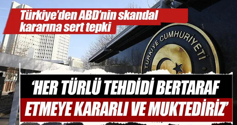 Türkiye'den ABD'ye YPG tepkisi