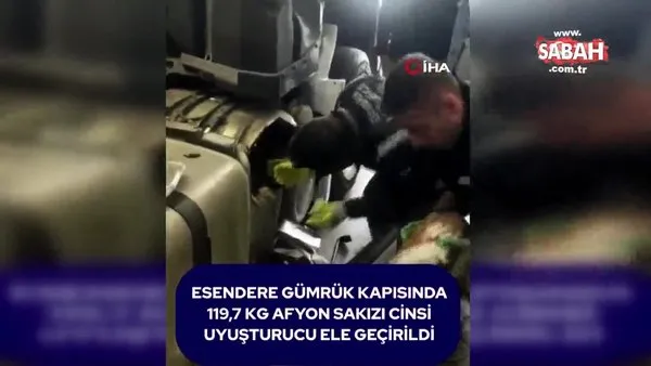 Yüksekova’da 119 kilo 700 kilogram afyon sakızı ele geçirildi | Video