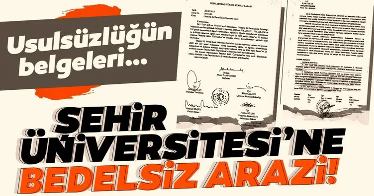 İstanbul Şehir Üniversitesi’ne usulsüz şekilde bedelsiz arazi tahsis edilmiş!