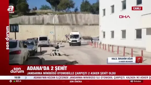 SON DAKİKA: Adana Kozan'da jandarma minibüsüyle otomobil çarpıştı: 2 şehit