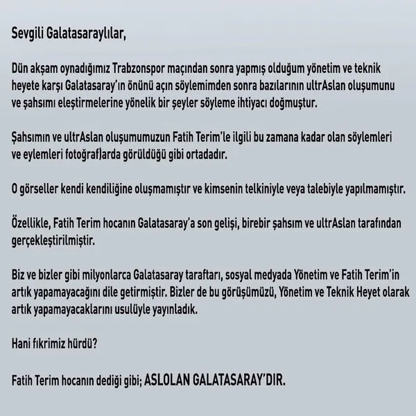 Hncal Ulu'tan Fatih Terim iin fla szler: "Artk grevi brak"
