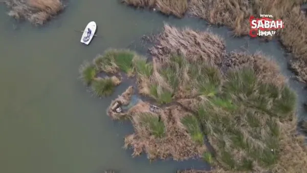 Drone'la tespit edilen kaçak avcı kulübesi yıkıldı | Video