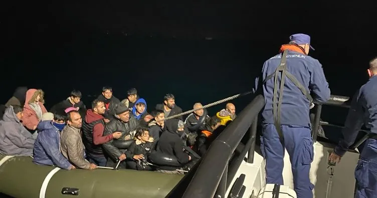 Ayvalık’ta 69 göçmen yakalandı