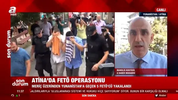 Son dakika: Atina'da FETÖ operasyonu! Meriç üzerinden Yunanistan'a geçen 5 FETÖ'cü yakalandı | Video