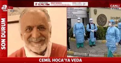 Corona virüsü hastalığından ölen Prof. Dr. Cemil Taşçıoğlu’a İstanbul Çapa’da veda merasimi | Video