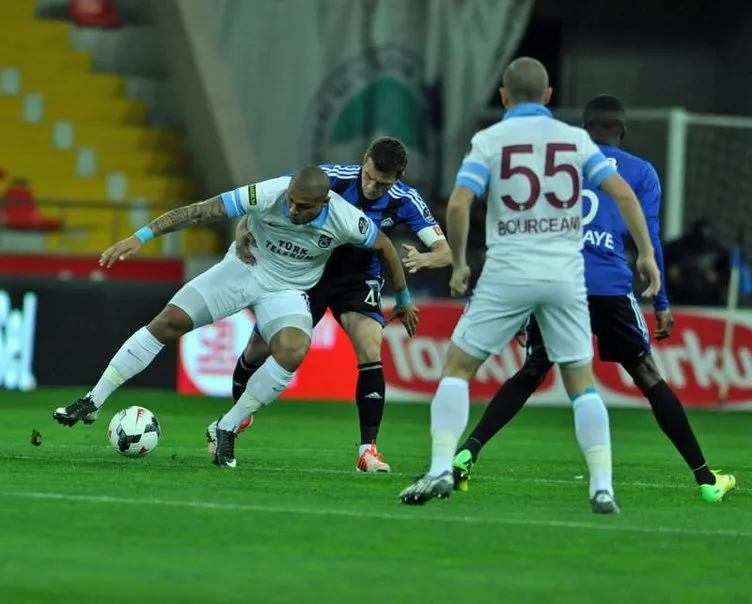 Kayseri Erciyesspor-Trabzonspor maçından kareler