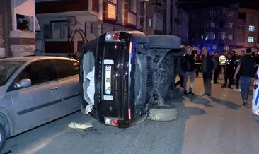 Gaziosmanpaşa’da kadın sürücü lüks cipiyle park halindeki 6 araca çarptı