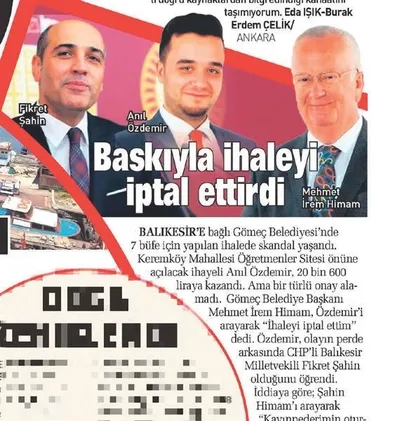 CHP'li vekil Fikret Şahin kayınpeder hatırına ihaleyi iptal ettirmiş! - 3