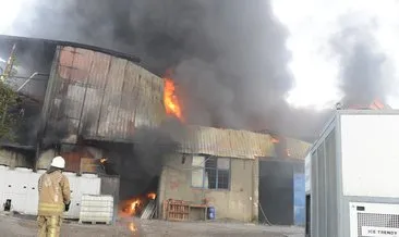 Beykoz’da iki katlı fabrikada yangın