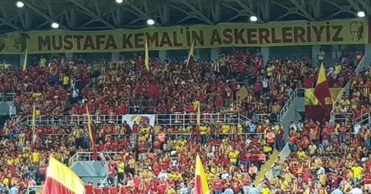 Göztepe-Gençlerbirliği maçında pankart yalanı tutmadı!