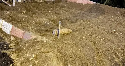 Peyzaj çalışmasında 2 top mermisi bulundu #erzurum