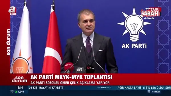 SON DAKİKA HABERLERİ: AK Parti Sözcüsü Ömer Çelik: Türkiye olmadan Avrupa'nın güvenliği olmaz!