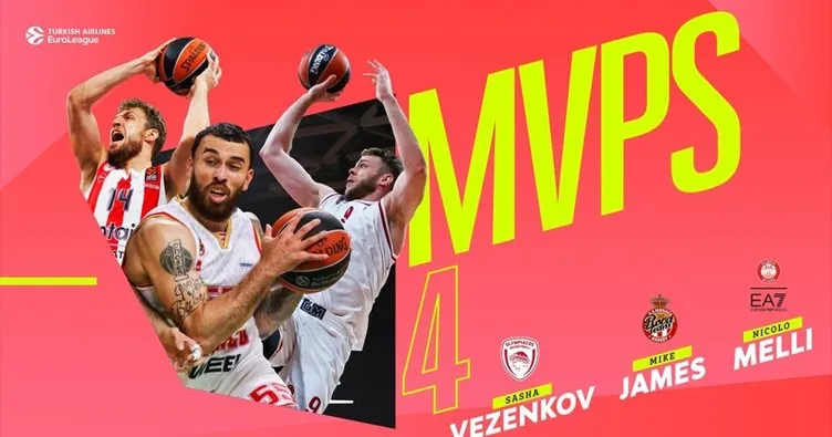 Euroleague’de haftanın MVP’leri Melli, Vezenkov ve Mike James