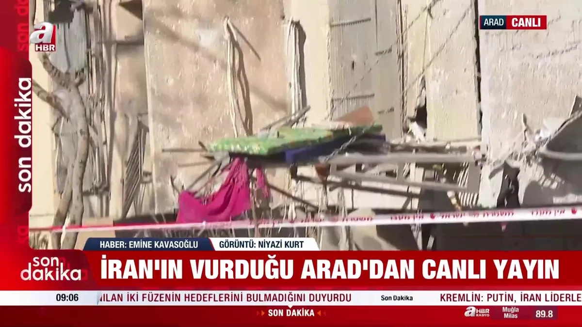 İran füzelerinin vurduğu Arad’daki yıkımı A Haber görüntüledi | Video videosunu izle İran füzelerinin vurduğu Arad’daki yıkımı A Haber görüntüledi | Video videosunu izle