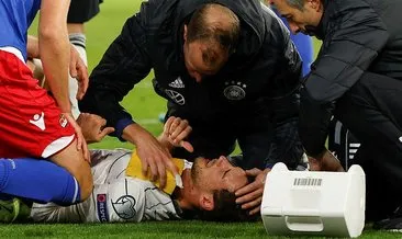 Almanya Liechtenstein maçında insanlık dışı faul! Leon Goretzka’nın boynu kırılıyordu...