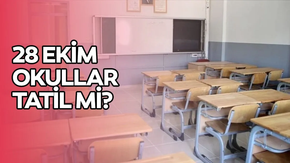 28 Ekim Salı okullar tatil mi, dersler saat kaçtan kaça kadar? 28 Ekim okullar yarım gün mü, yoklama alınacak mı? 28 Ekim Salı okullar tatil mi, dersler saat kaçtan kaça kadar? 28 Ekim okullar yarım gün mü, yoklama alınacak mı?