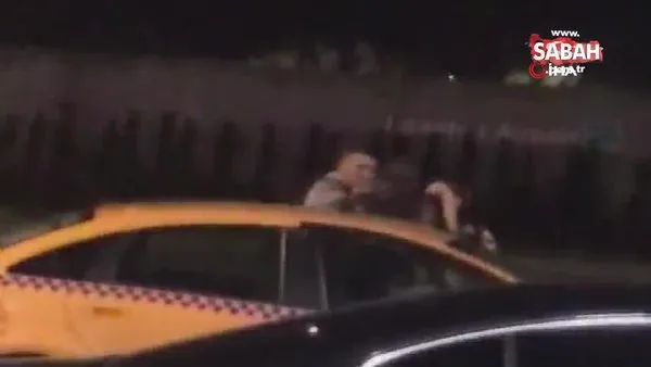 İstanbul’da taksiciye “yolu uzattın” tokadı kamerada | Video