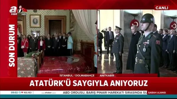 Cumhurbaşkanı Erdoğan, Anıtkabir'de saygı duruşunda bulundu