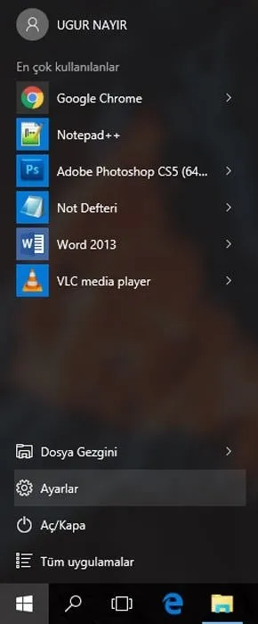 windows 10 da otomatik yeniden baslatma
