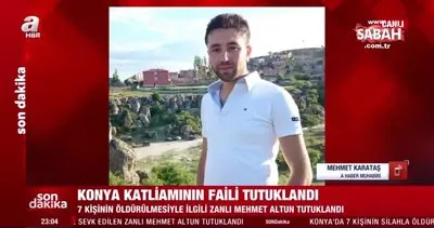 SON DAKİKA HABERİ: Konya’da 7 kişinin silahla öldürülmesiyle ilgili adliyeye sevk edilen zanlı Mehmet Altun tutuklandı | Video