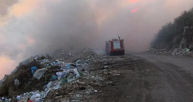 Çöplük yangını Bodrum’u dumana boğdu
