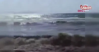 Kuşadası’nda patlayan lağımın suları denize karıştı | Video