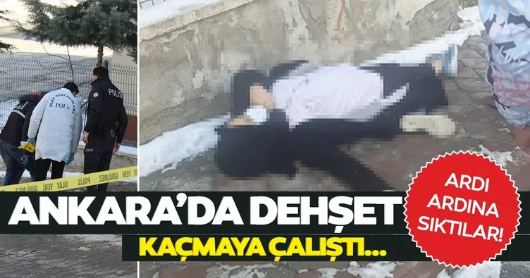 Son dakika: Ankara’da kadın cinayeti! Sokak ortasında vuruldu!