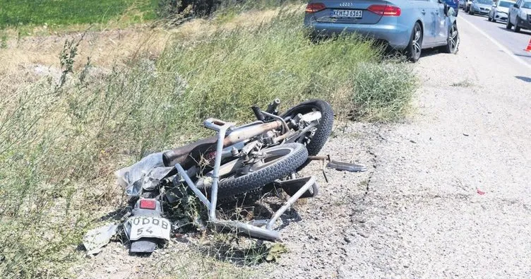 75 yıllık motosikletçi ilk kazasında öldü