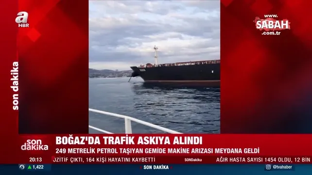 Ham petrol taşıyan tanker kıyıya sürüklendi; İstanbul Boğazı'nda trafik askıya alındı | Video