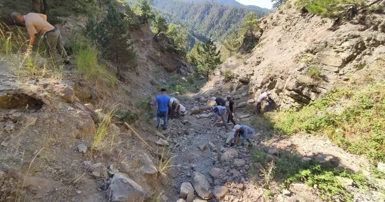 Amasya ormanlarına erozyon seti