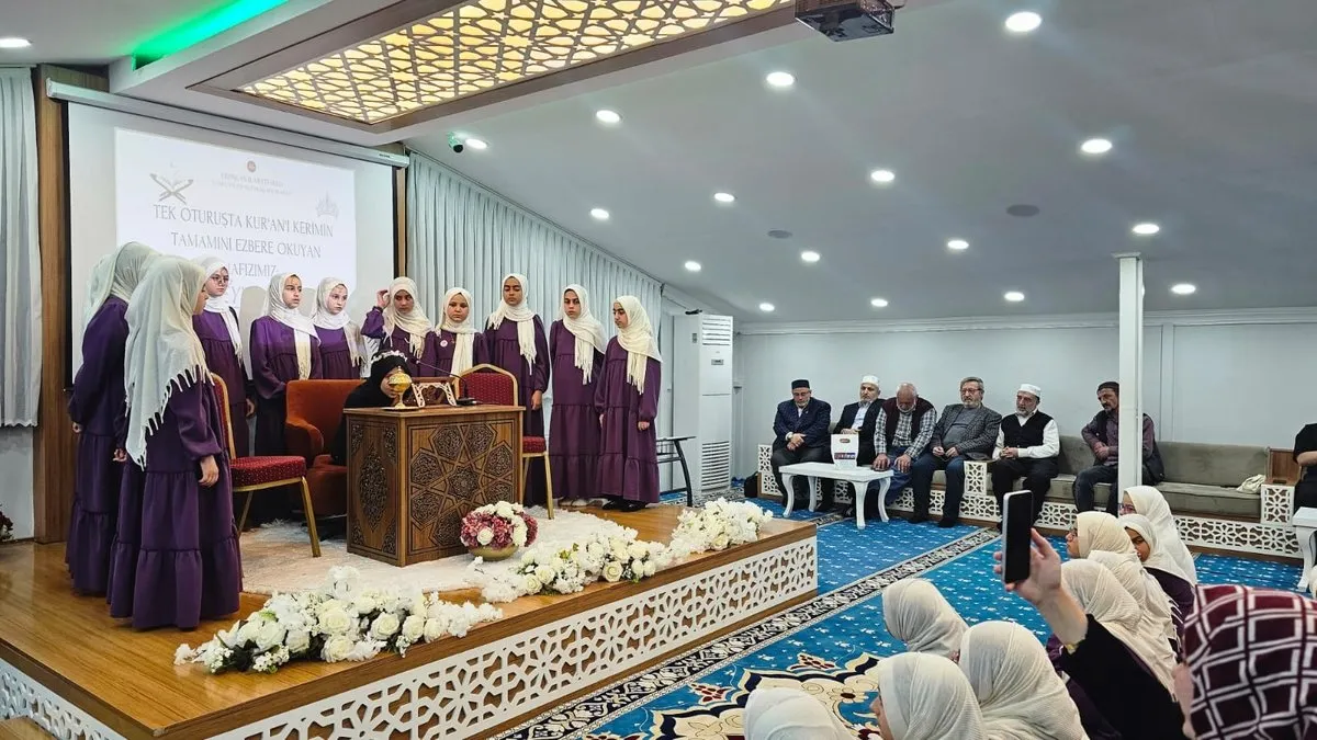 13 yaşında 1 günde hatim yaptı