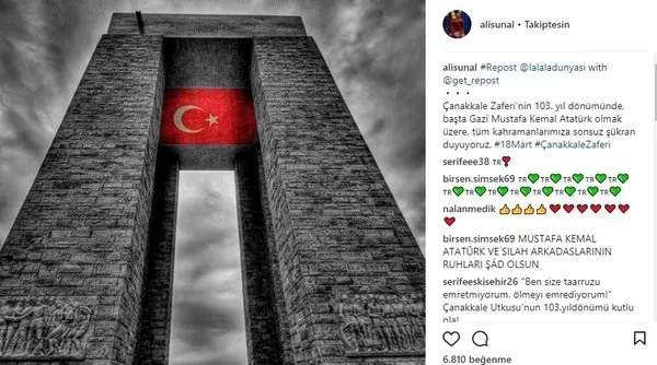 Ünlü isimlerin Instagram paylaşımları (18.03.2018)