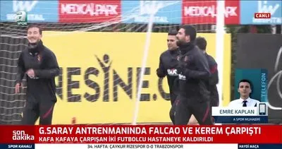 Galatasaray’da Falcao ve Kerem Aktürkoğlu hastaneye kaldırıldı!
