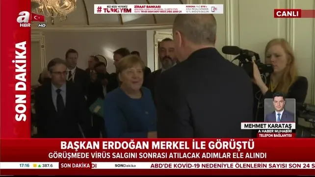 Son dakika: Başkan Erdoğan, Merkel ile görüştü! Corona virüs salgını sonrası atılacak adımlar ele alındı | Video