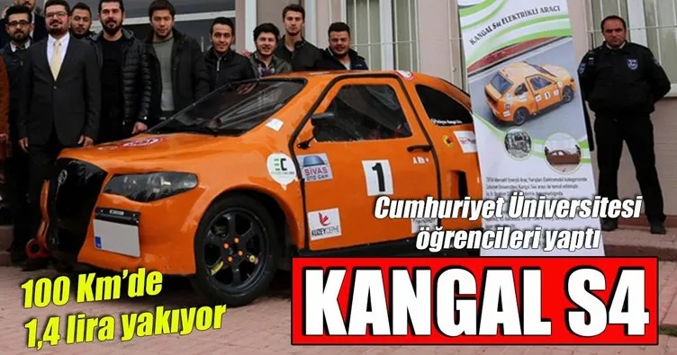 CÜ’nün elektrikli otomobili ’Kangal S4’