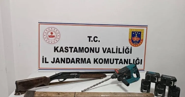 Yer Kastamonu Taşköprü! İki şüpheli define ararken yakalandı!