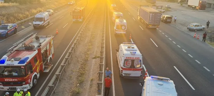 SON DAKİKA: Ankara Polatlı’da feci trafik kazası! Otobüs köprüye saplandı