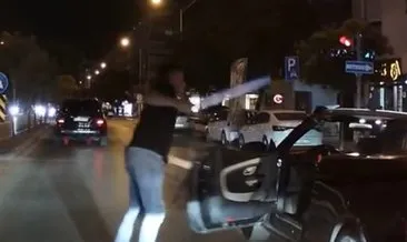 Motosikletliye döner bıçağı çekti: O sürücü kıskıvrak yakalandı!