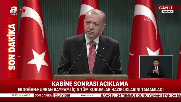 Son Dakika: Başkan Erdoğan'dan 'Kurban Bayramı' uyarısı! 